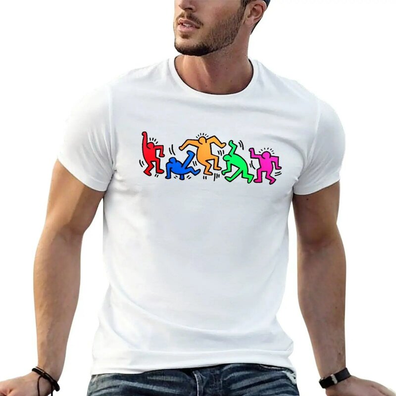 Camiseta divertida de The Man Moves Like Crazy para niño, camisa negra, blanca y Lisa, novedad