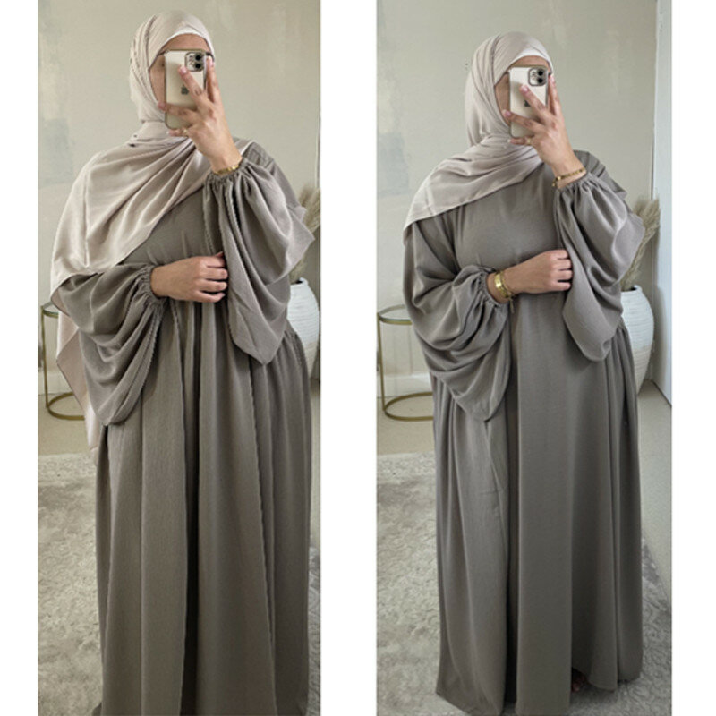 Vestido Hijab musulmán de Ramadán para mujer, Abaya de Dubái, ropa islámica de Turquía, caftán, túnica larga de Turquía