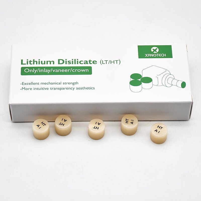 XANGTALEO-Disilicate dentaire en lithium, 5 pièces/boîte, lingots de presse