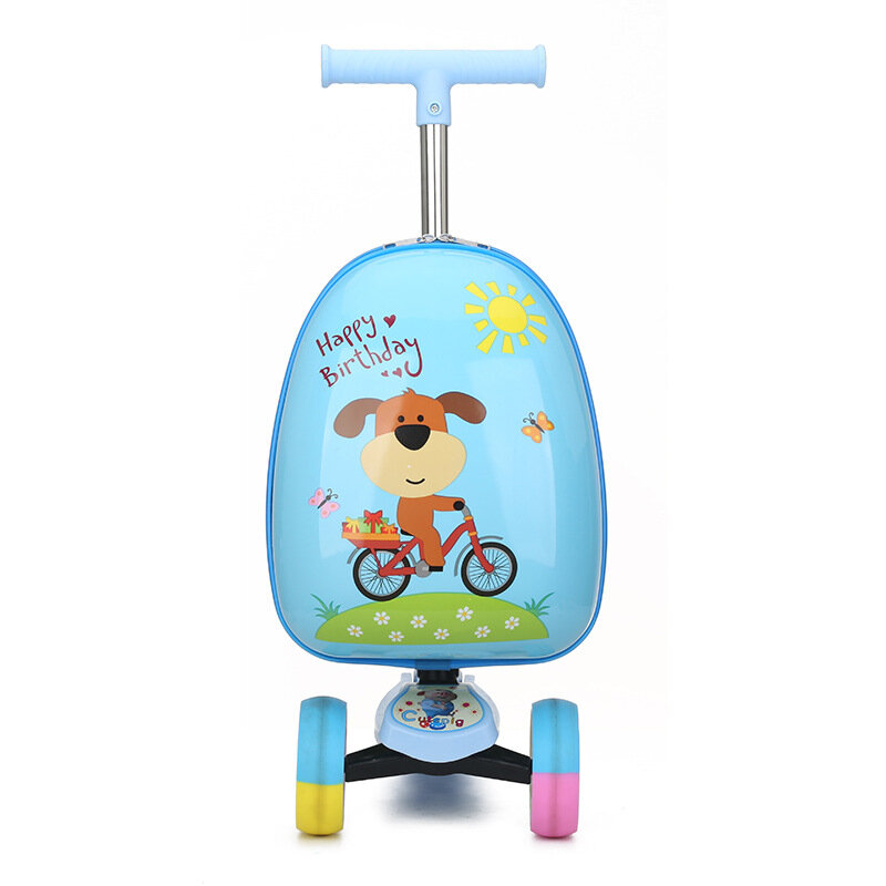 ABQP Children's Trolley Cases Cartoon Cabin Cases Can Be Sat and Ridden Travel Suitcase Kids' Luggage Set maletas de viaje