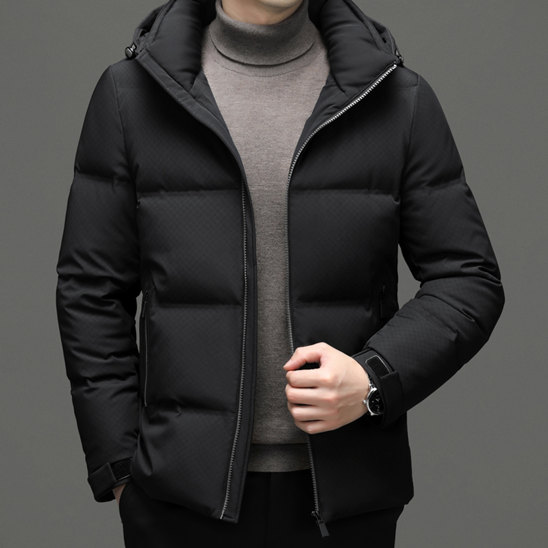 남성용 고품질 다운 코트 재킷, 두껍고 따뜻한 브랜드 의류, 아웃웨어