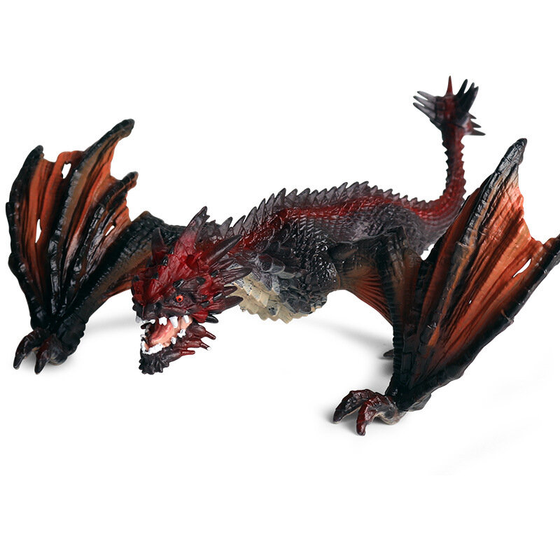 Big Size Toy Figure Science Fiction Savage Flying Magic Dragon Dinosaur Model PVC Action Figure High Quality Kids Collection Toy