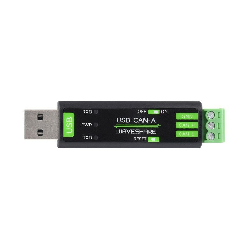 Waveshare adaptador USB A CAN modelo A, solución de Chip STM32, múltiples modos de trabajo, Compatible con múltiples sistemas