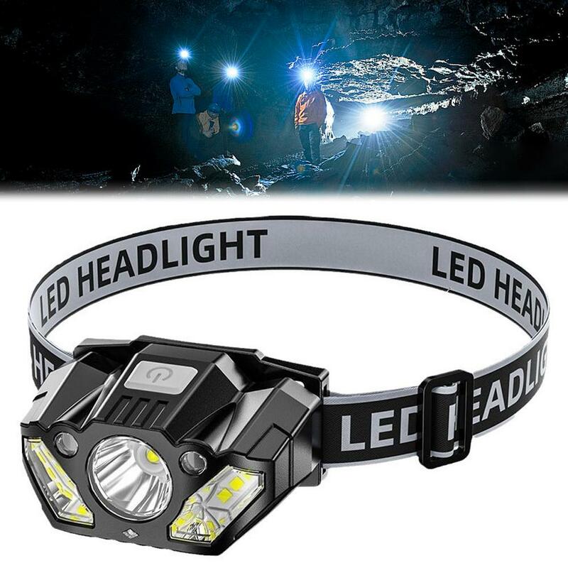 LED Waving Sensor Headlights Super Bright And Bright Extra Long Mounted Work Head Light Range Charging Light Z8E1
