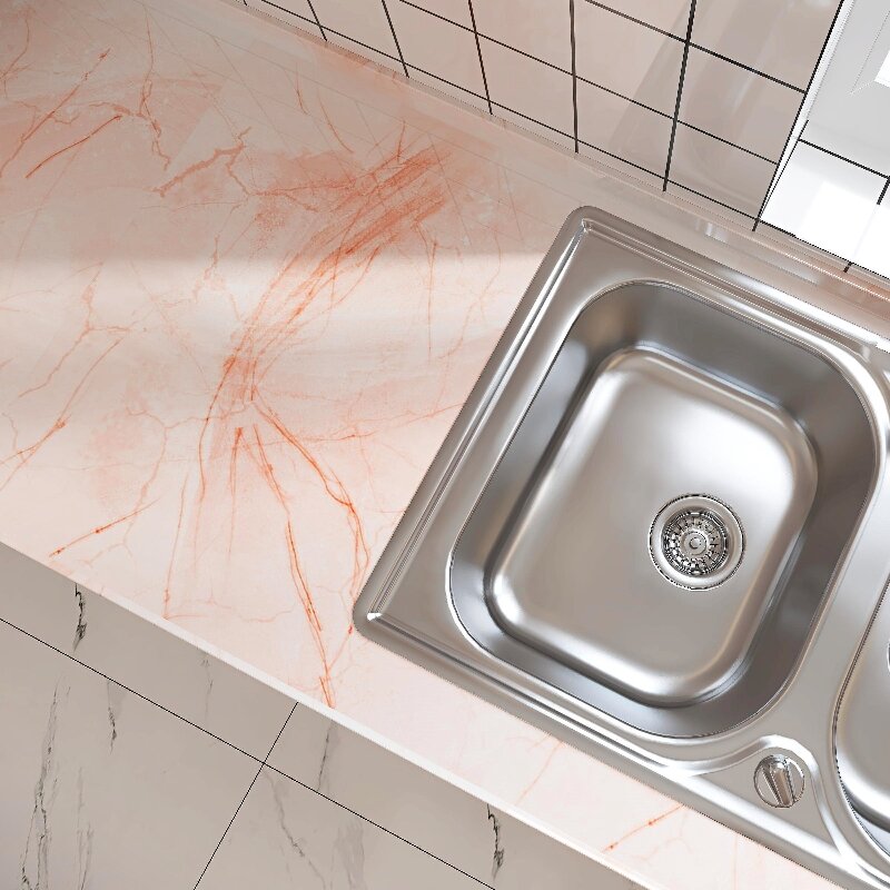 À prova dwaterproof água de mármore moda auto adesivo papel parede vinil filme banheiro cozinha armário decoração do quarto papel pegajoso
