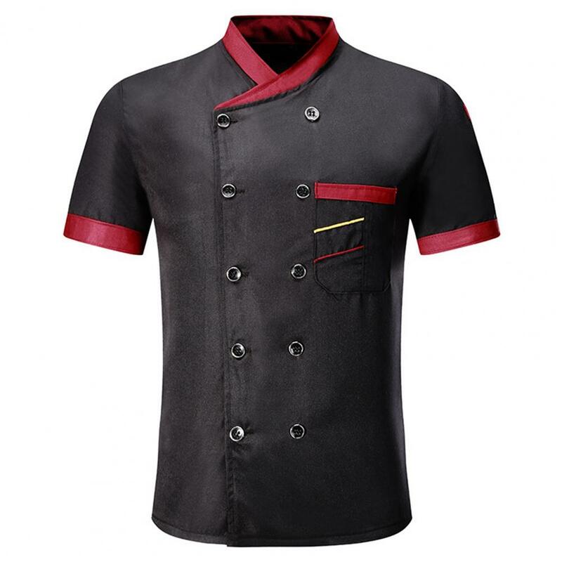 Chef Shirt super atmungsaktive Strickjacke Koch Küche Uniform kurze Ärmel Diner Koch Küche Uniform Restaurant Kleidungs stück