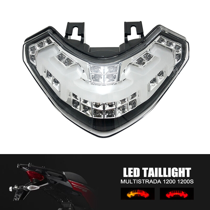 Tail Light For Ducati Multistrada 1200 1200S 2010 2011 2012 2013 2014 Accessories Brake Turn Signal Tail Light LED Motorcycle