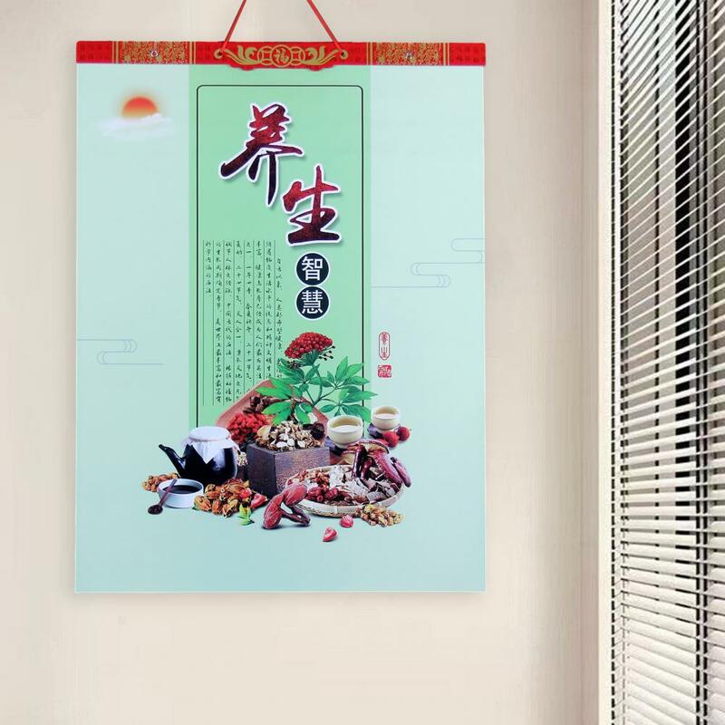 Планировщик для семьи, настенный календарь 2024 года Дракона, дисплей с надписью благословения за два месяца, простое подвешивание, размер 4459, ежемесячный подарок