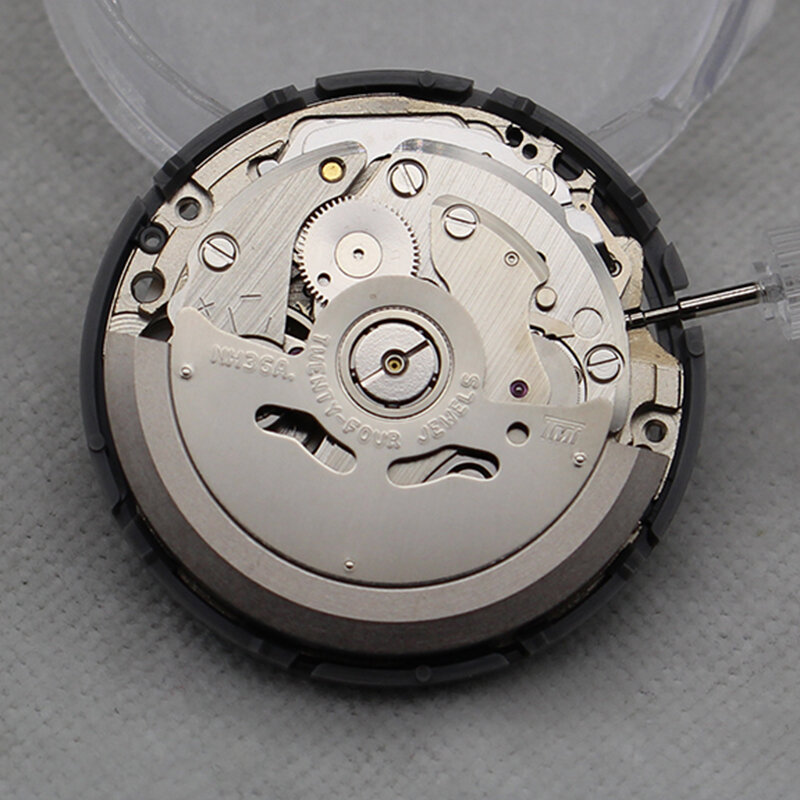 Movimento mecânico automático masculino Relógios, Peças de reposição, Acessórios estéreis, 3 O'clock Coroa, Original do Japão, Week Set, NH36