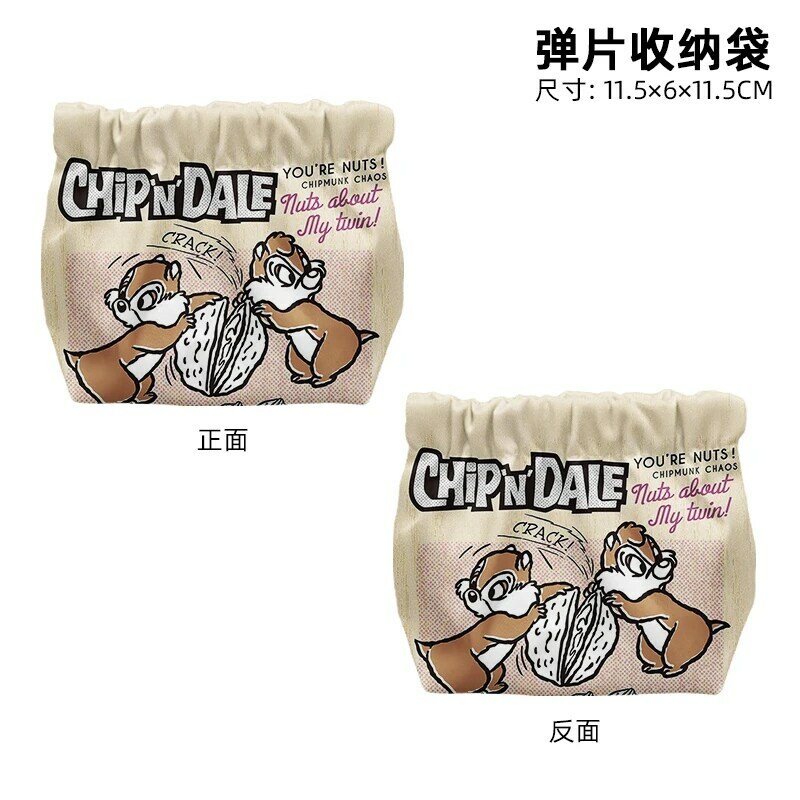 Disney Chip Dale T8840 Anime Briefcases Coin Bag Cartoon Makeup Bag Casual Purses Card Storage Handbag Gift