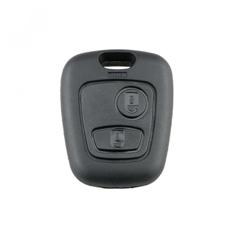 2 Knoppen Auto Remote Key Shell Case Vervangingssleutelbehuizing Geschikt Voor Citroen C1 / C2 / C3/C4/Xsara Picasso Met 307 Mes