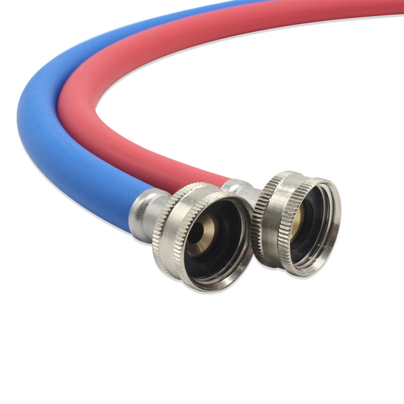 Good Quality Burst Proof Solid Black Blue And Red Rubber 3/4'' Washing Machine Inlet Hose