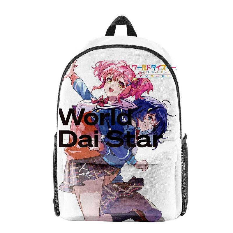 World Dai Star-mochila de Anime Harajuku para adultos y niños, morral de día para la escuela, Unisex