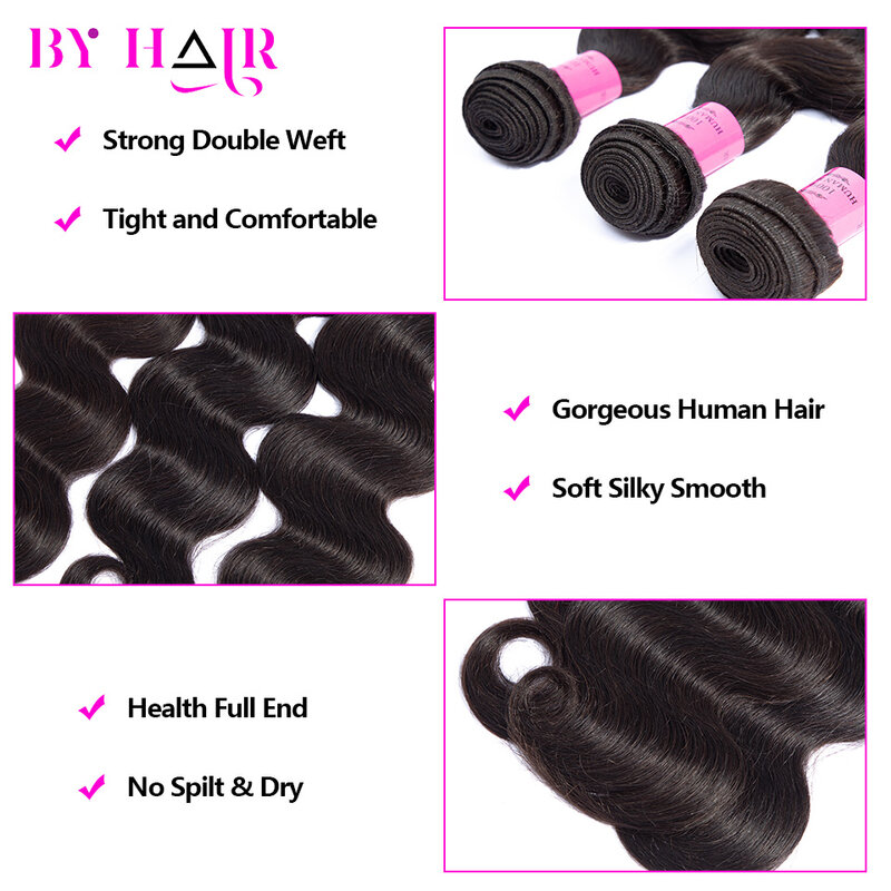 Extensiones de cabello humano 100% Remy, mechones de pelo indio grueso y sin procesar, doble trama de 1/3/4 piezas, 36, 38 y 40 pulgadas