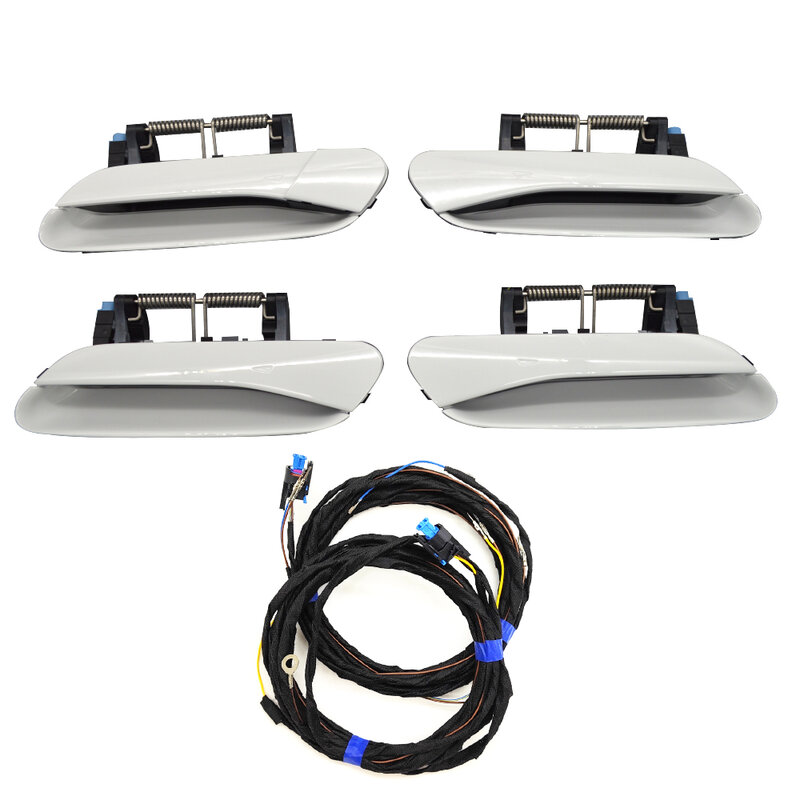For VW MEB ID4 ID6 Comfortable keyless entry inductance four door handles pearl white