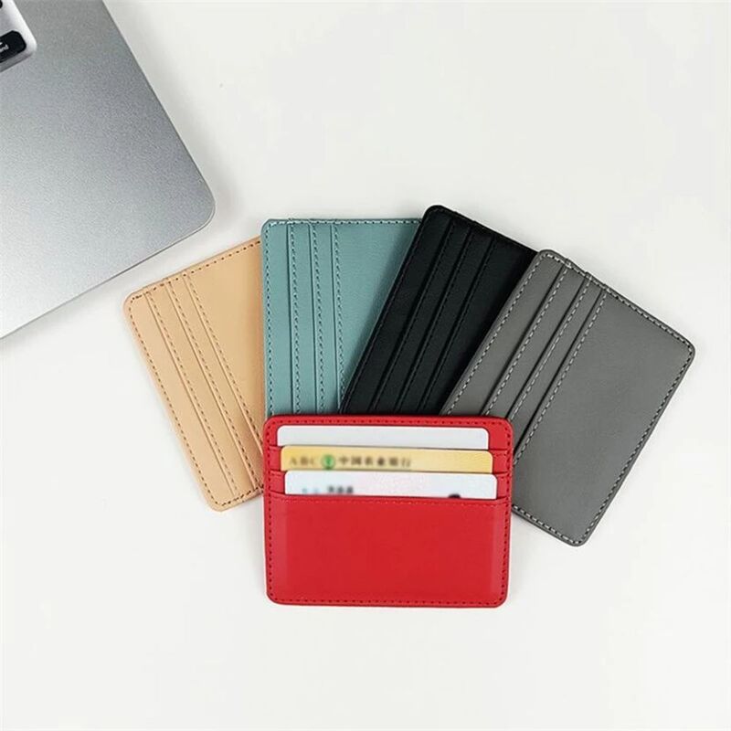 Card Case Small Women Coin Purse Gift PU Leather Slim Wallets Credit Card Box Business Card Cover Credit Card Pocket