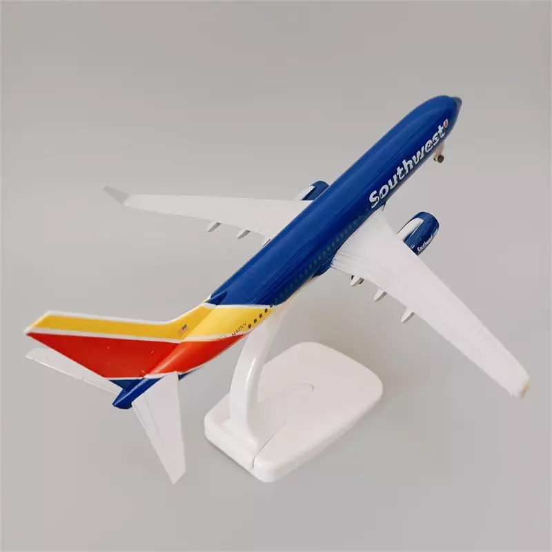 NEW 20cm Alloy Metal Air USA Southwest Airlines Boeing 737 B737 Airways Diecast Airplane Model Plane Model Aircraft w Wheels