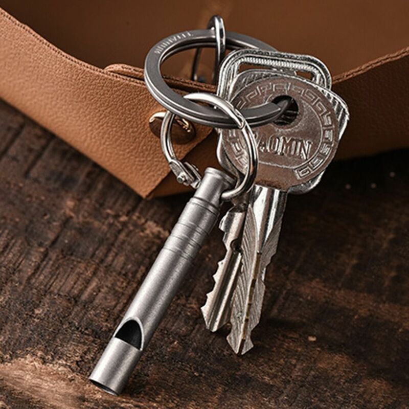 Portable Camping Whistle with Cord Survival Tool Emergency Whistle EDC Tool Ultralight Outdoor Safety Accessories