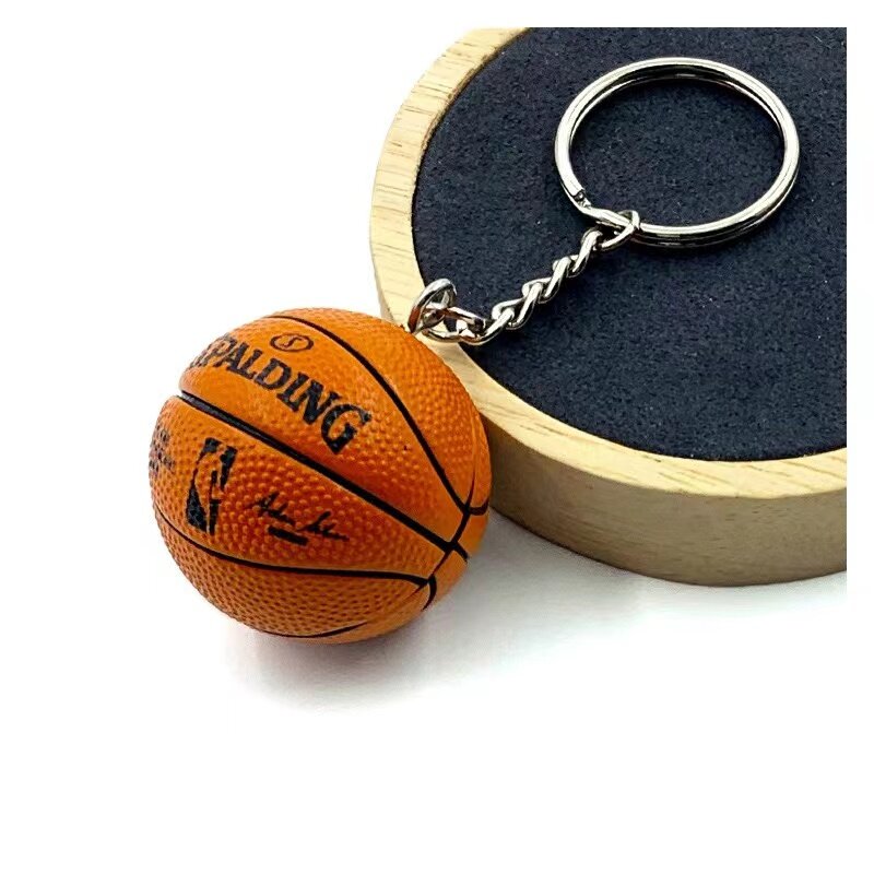 Mini Basketball Modelo Keychain para Fãs de Esportes, Criativo Pingente Lembrança, Troféu Campeonato, Decoração Automóvel, Coleção Presentes