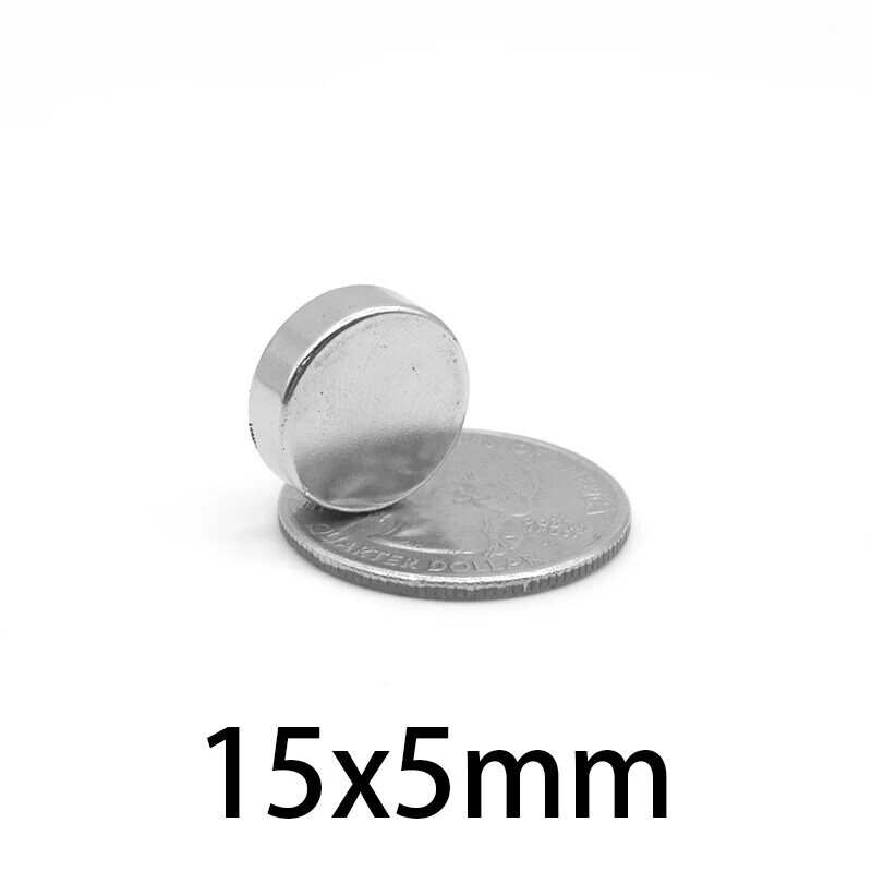 2/5/10/20/50PCS 15x5 Runde Starken Magnet Magneten 15mm X 5mm Permanent Neodym Magnet 15x5mm Disc Suche Magnet 15*5