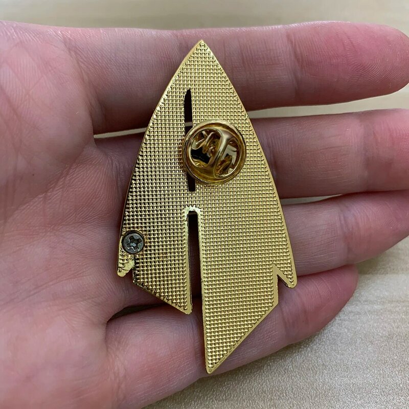 Admiral Jl Picard Pin der nächsten Generation Kommunikator Gold Pin Broschen Abzeichen Stern Zubehör Rek Abzeichen Metall