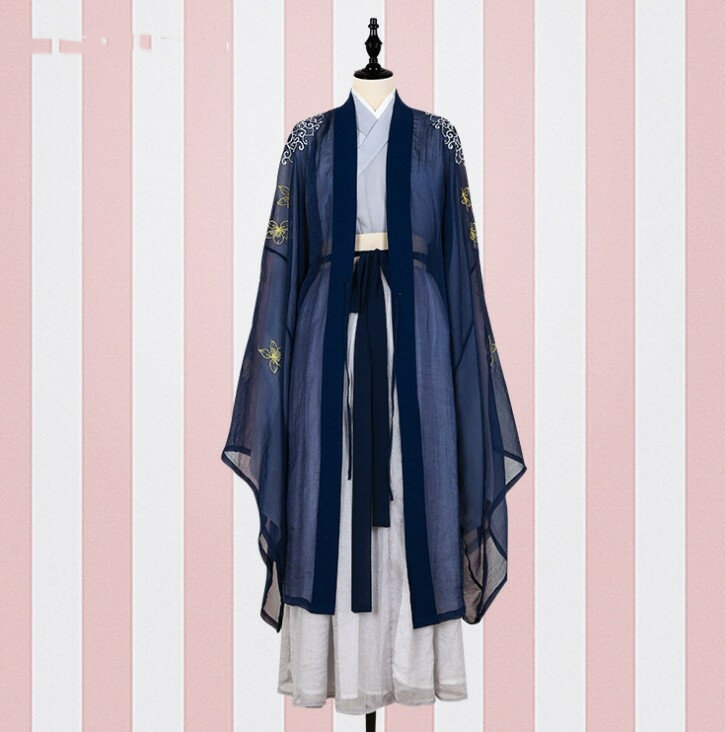 Disfraz de Hanfu para mujer, uniforme Cheongsam de algodón Tang, vestido tradicional chino, ropa de verano, 2020