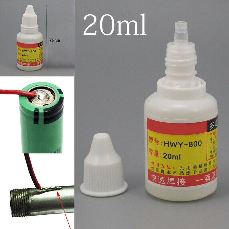 Stainless Steel Flux Solder Paste Liquid Welding Tool 20 ML Non-toxic Environmental Suitable For Galvanized Sheet Nickel Copper