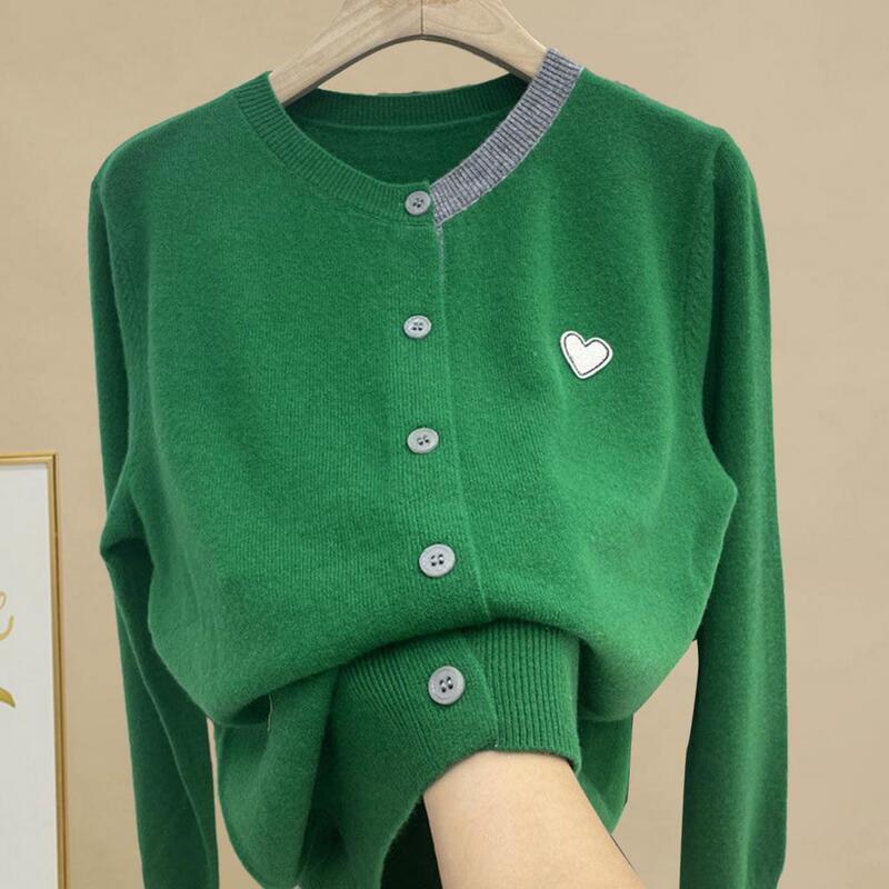 Woman Long Sleeve Women Knitwear Cashmere Knit Loose Sweater Female Coat Spring Autume O-Neck Top Cardigan Sweater Clthing Coat