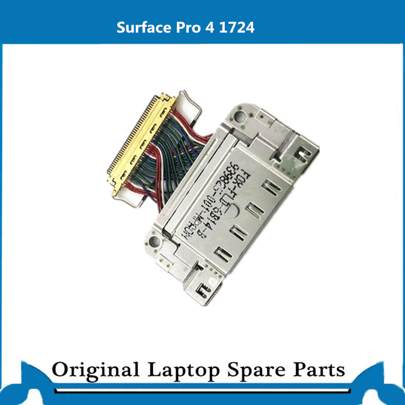Original For Microsoft Surface Pro 3 4 5 6 7 1631 1724 1796 USB Charge Port Book Charger Dock Flex Cable 1514 1601
