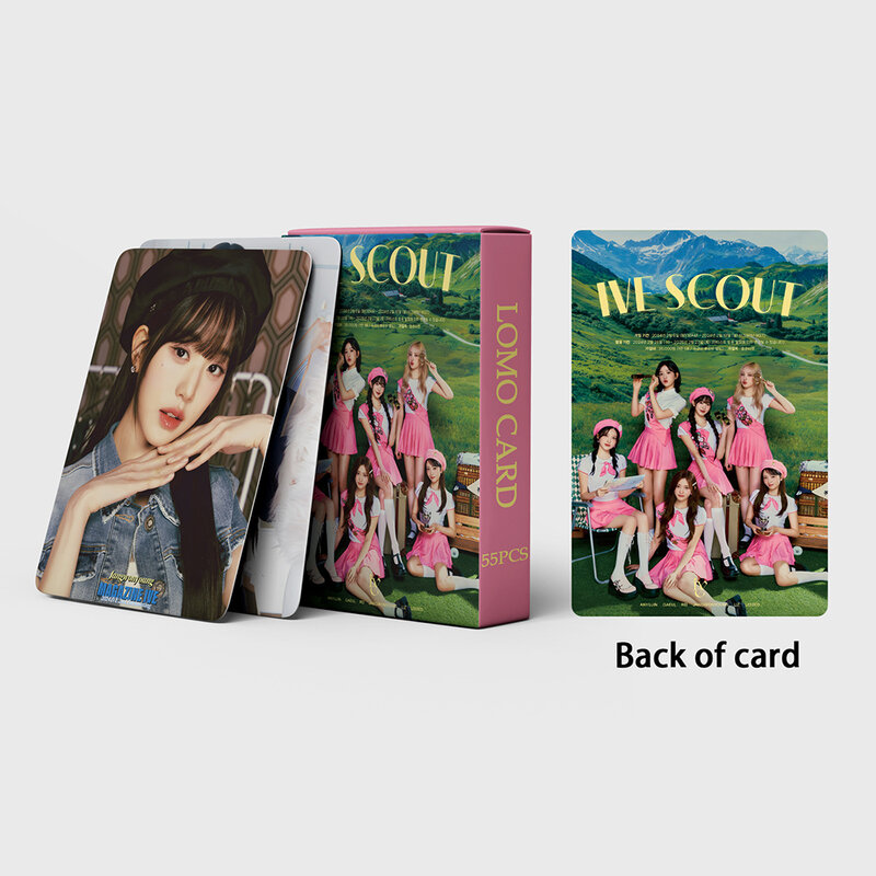 Kpop IVE-여름 러브 다이브 일레븐 LIZ Lomo 카드, 고품질 인쇄 포토카드 엽서, 패션 팬 선물, 54 개/세트
