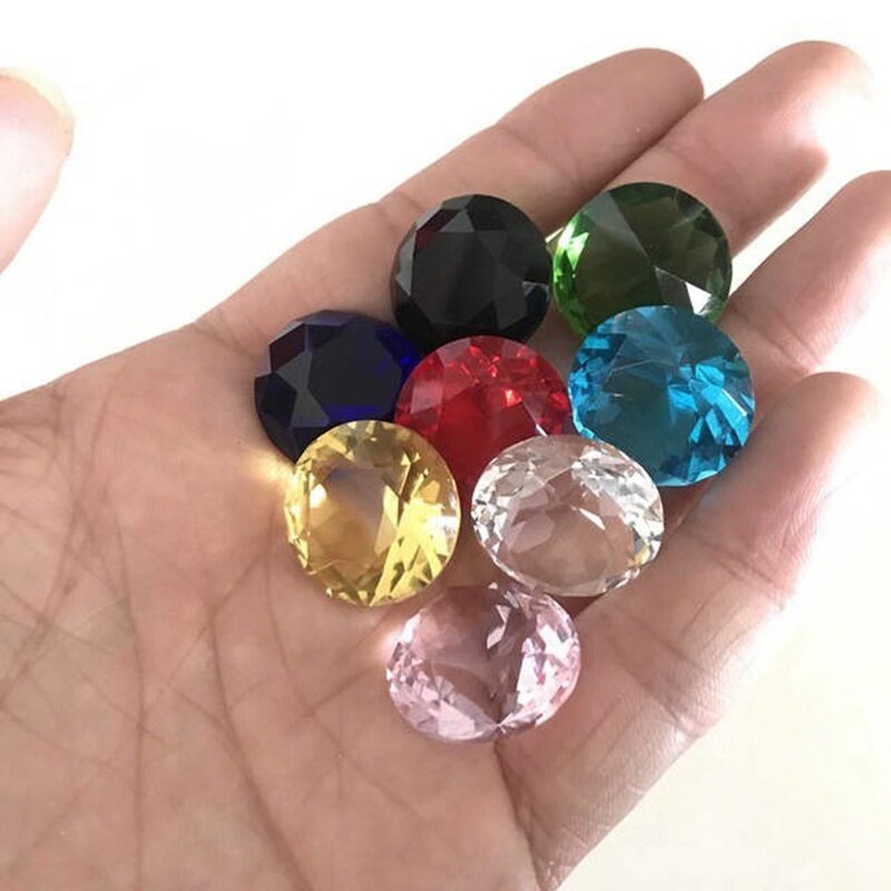 Multicolor Cristal Diamante Bead Decoração, Handmade DIY, Hanging Decoração, 10 Pcs