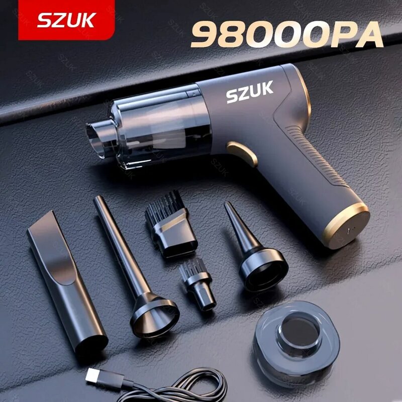 SZUK Car Vacuum Cleaner Wireless Mini Powerful Vacuum Cleaner Portable Cleaner Machine Handheld Cleaning Car Accessories Robot
