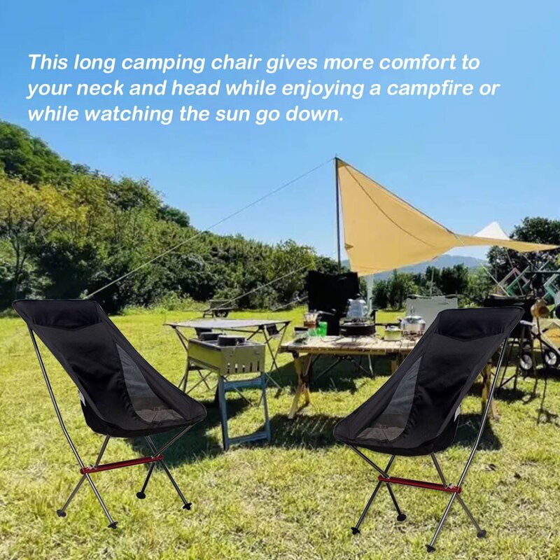 Silla plegable para acampar y pesca, silla larga para relajar a la playa turística, muebles de viaje de ocio, muebles de picnic