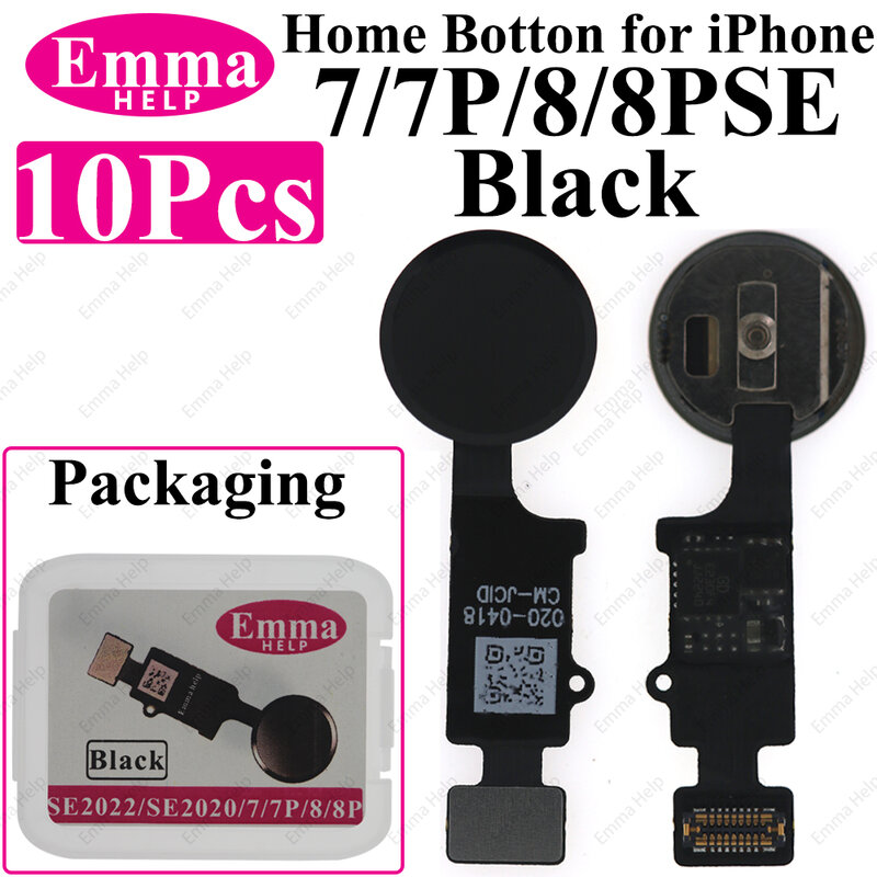 10 шт. кнопка домой гибкий кабель для iPhone 7 Plus 8 Plus SE 2020 2022 Home Touch ID Кнопка возврата отпечатков пальцев аксессуары для телефонов
