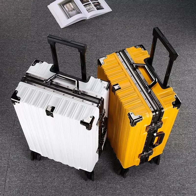 Trolley Bagage 20 24 26 28 Inch Aluminium Frame Rollende Koffer Reiskoffer Op Wielen Combinatie Slot Handbagage