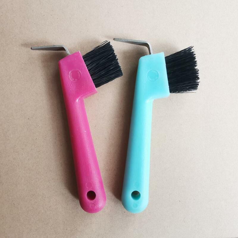 Horse Hoof Tool Wear-resistant Compact Plastic Horse Grooming Horseshoe Brush for Professional Use Horse Care Products 말본