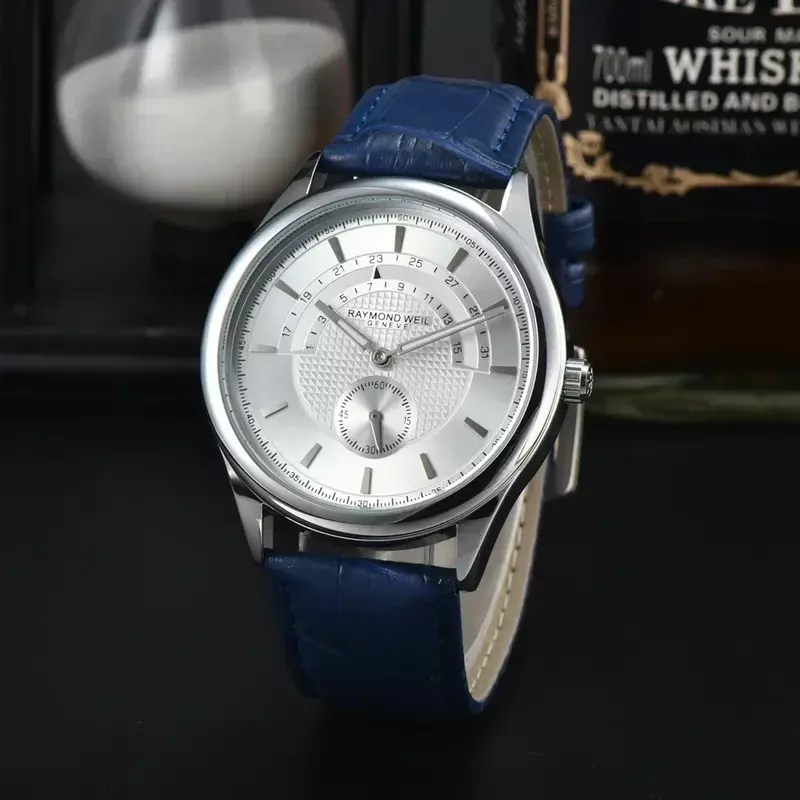 Raymond Weil Top Horloges Voor Heren Luxe Top Time Stijl Sport Date Polshorloge Zakelijk Chronograaf Quartz Aaa Mannelijke Klokken