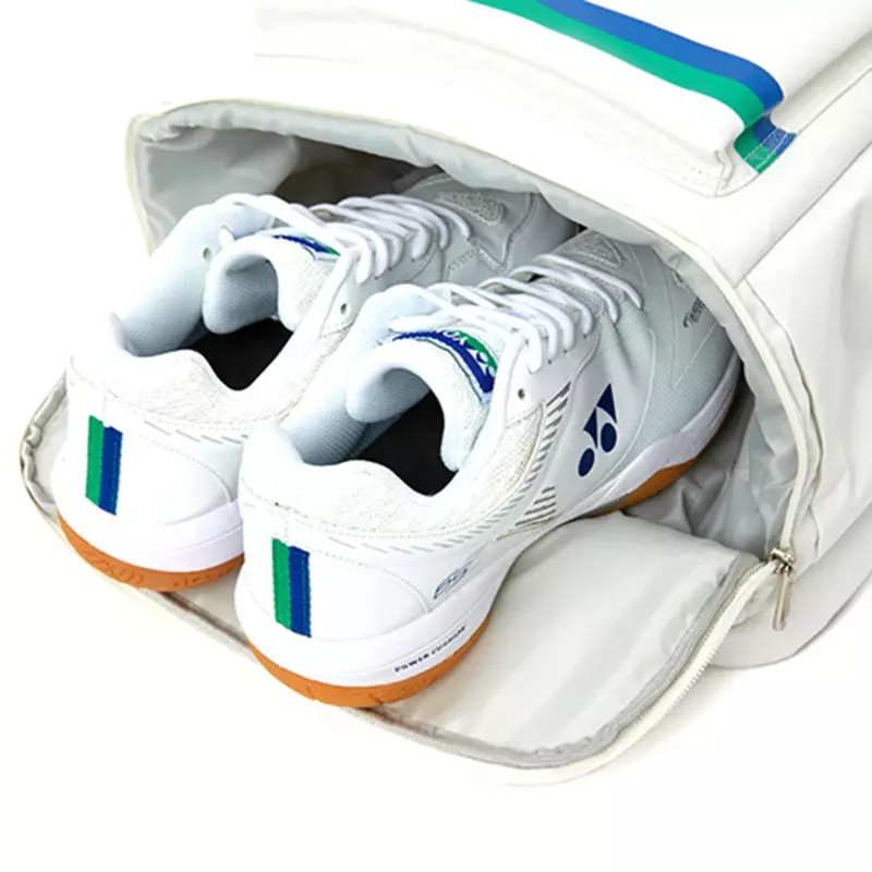 YONEX 고품질 배드민턴 라켓, 스포츠 배낭 테니스 라켓 가방, 신발 수납 공간 포함, 75 주년 대용량