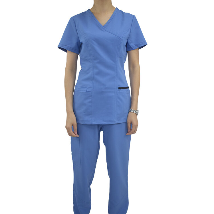 سيالكوت-الزي الطبي الدعك للإناث والرجال ، ملابس العمل في المستشفيات ، قصيرة وطويلة الأكمام ، تصاميم واقية