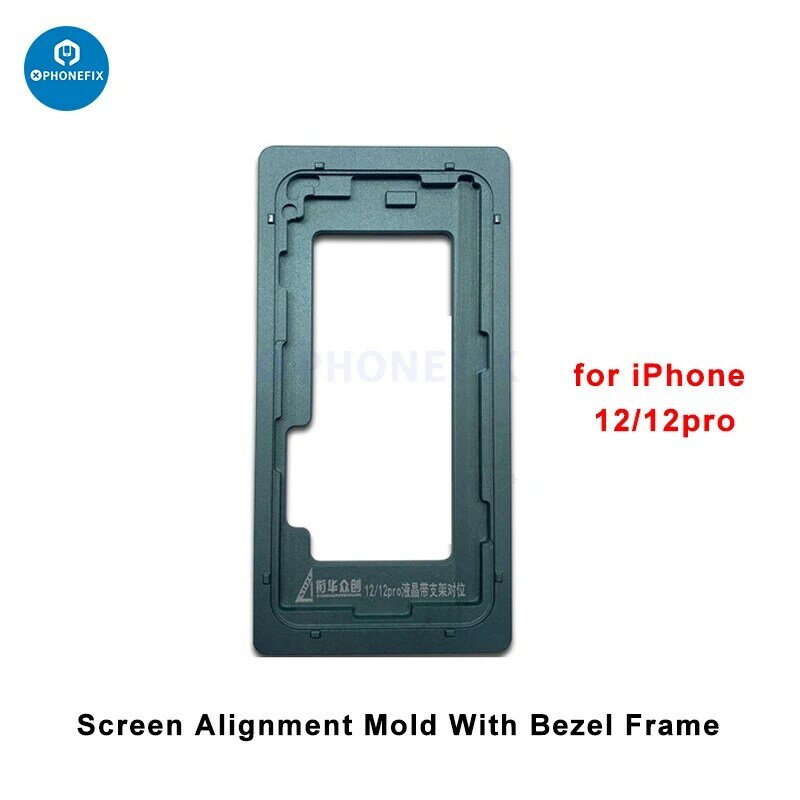 Комплект модулей для выравнивания ЖК-экрана с рамкой и ламинированной резиновой подкладкой для iPhone 15 14 13Mini 12 Pro Max XS Ремонт дисплея