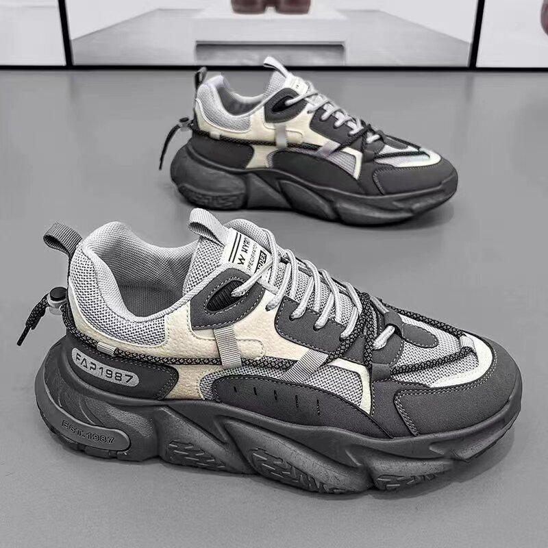 Zapatillas deportivas de marca para hombre, zapatos informales cómodos con cordones, transpirables, para correr y baloncesto, 2024
