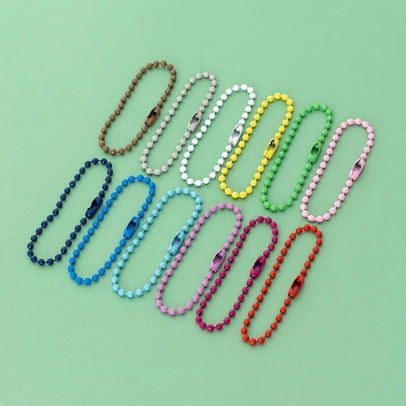 DIY Jewelry, Handmade Accessories, Lacquered Wave Bead Chain, Colored Bead Chain, Metal Bead Chain