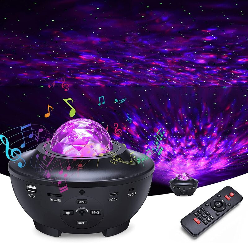 Musik BT Lautsprecher Stimme Fernbedienung Star Master Sternen projektor 3D Baby Kinder Nachtlicht