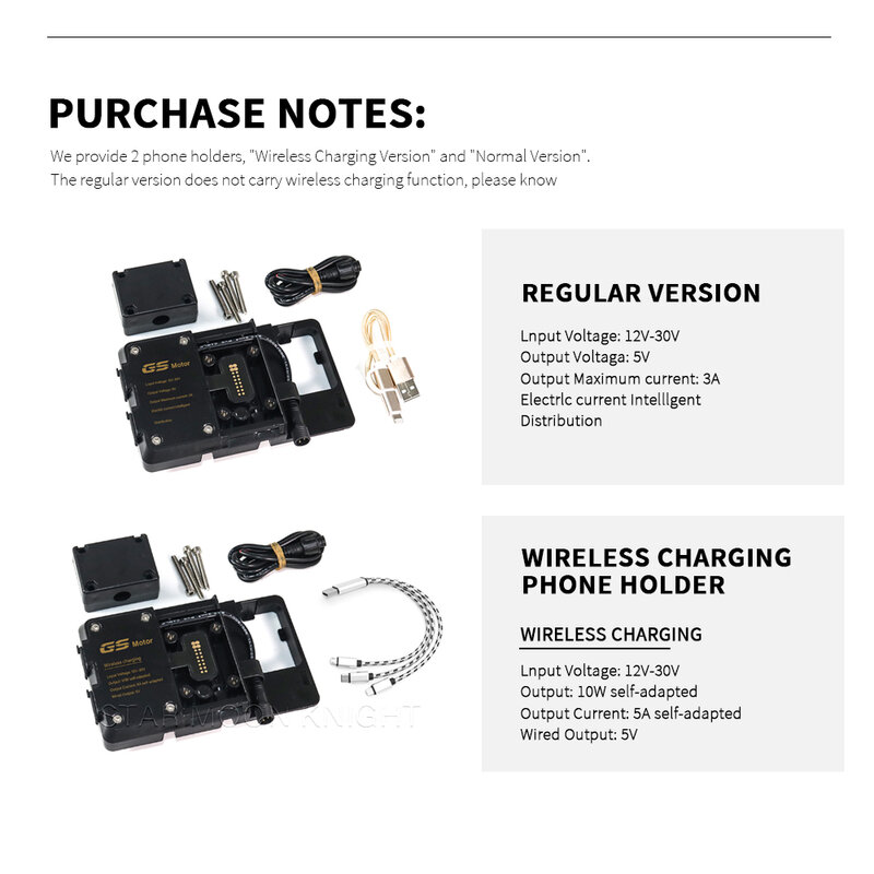 Wireless USB Mobile Phone Charge Holder, Suporte de Navegação GPS, Acessórios para TIGER 1200 GT EXPLOREREY 2022