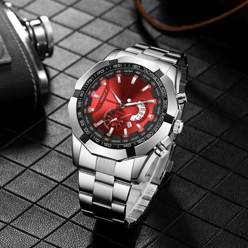 Relógios de pulso quartzo analógico personalizados para homens, luminoso relógio de pulso high-end, apto para trabalho e escritório, casamento