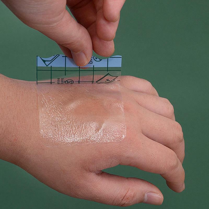 10 Stuks Waterdichte Transparante Stretch Zelfklevende Bandage Vaste Tape Voor Tattoo Anti-Allergische Wonddressing Fixer Gips