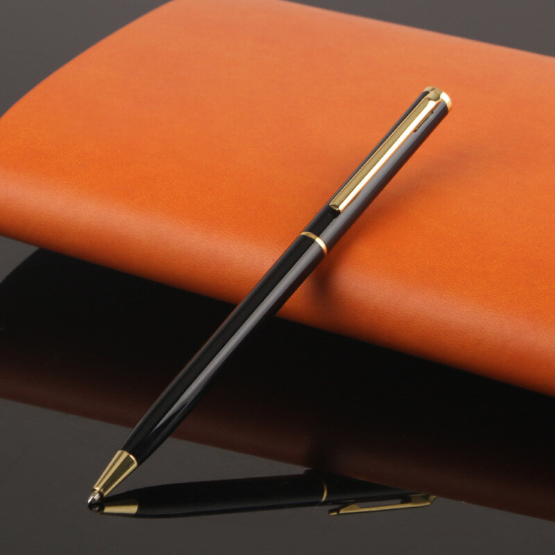 Bolígrafo de texto personalizado de Color dorado, suministros de papelería de Metal tallado, accesorios de oficina escolar, Escritura para profesores, barato, 2024