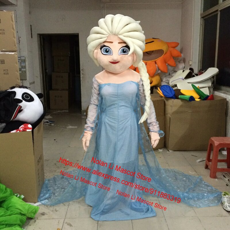 Costume de mascotte de princesse, Design à la mode, Costume de dessin animé, jeu de rôle publicitaire, carnaval de marche, taille adulte, cadeau de vacances, 1284