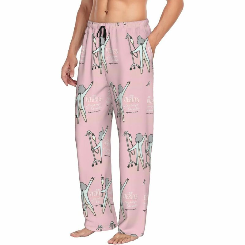 Pantalones de pijama médicos con estampado personalizado para hombre, ropa de dormir, pantalones de dormir, pantalones de salón de sueño con bolsillos