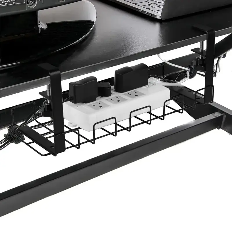 Organizer Under Storage Wire Organizadores Rack Cable Desk Management Table Tray